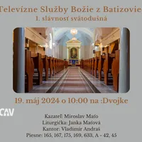  Televízny prenos z Batizoviec, 19.5.2024 