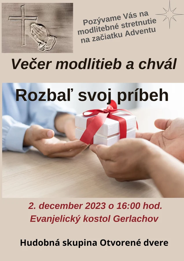 Večer modlitieb Gerlachov 02.12.2023