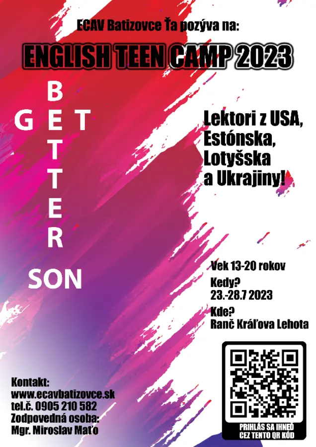 ENGLISH TEEN CAMP 23.-28.7.2023